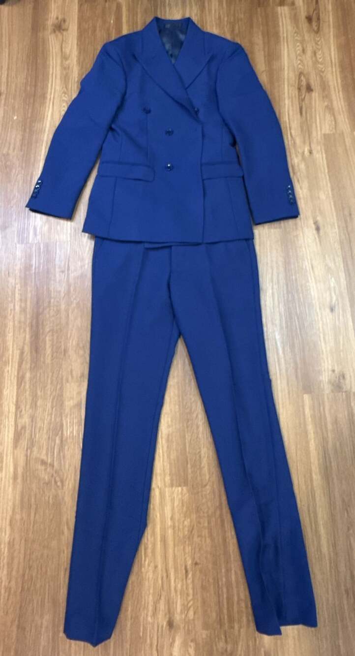 Ghnxey Double Breasted Suit Blue